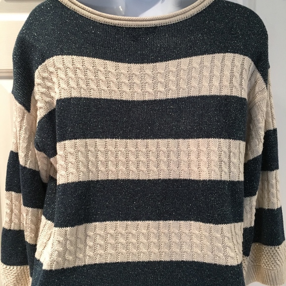 Forever 21 Sweaters - FOREVER 21 WOMENS COTTON BLEND CABLE KNIT SWEATER